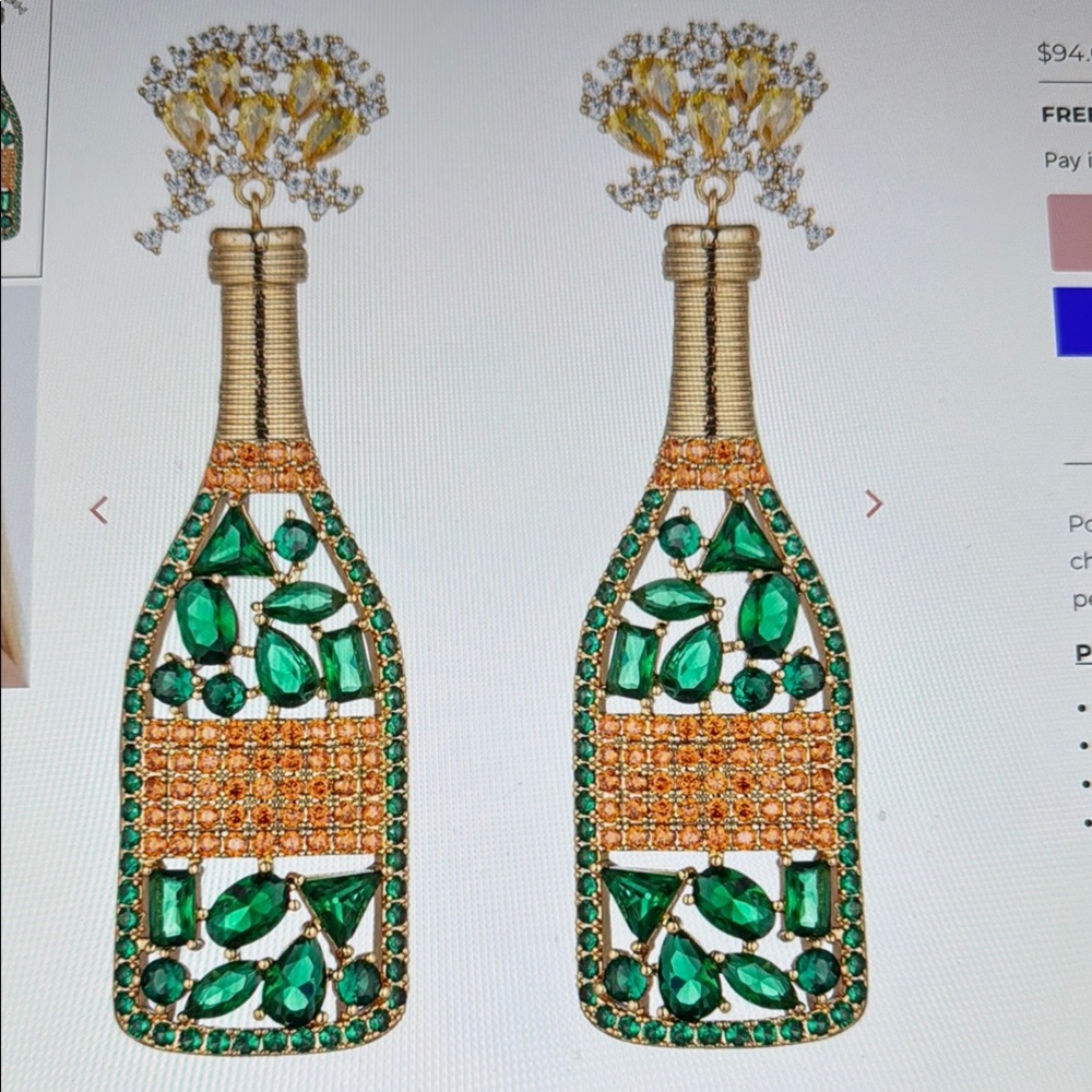 *****HOST PICK*****Eye Candy Champagne Drop Earrings